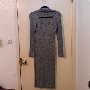 Fashion Nova Grey Long Sleeve Dress -Size Small‘ Super cute comfortable!
